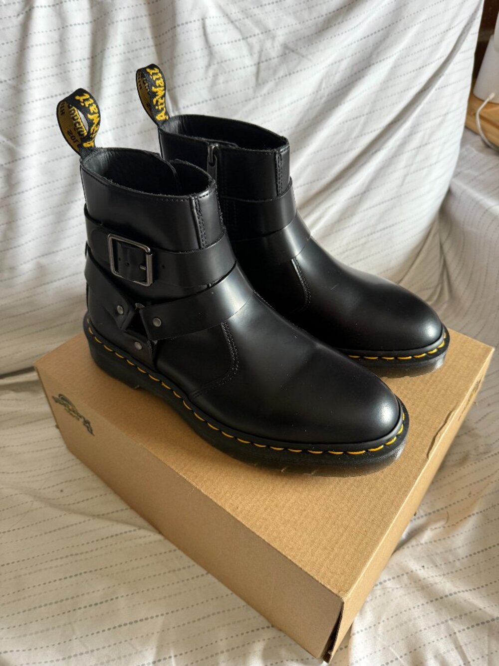 Dr. Martens Jaimes Leather Harness Chelsea Boot Women's UK5/EU38/US7 Black NIB